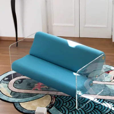 Canapés de jardin - Canapé design MW08 – Parois en PMMA coulé, assise en mousse alvéolaire - KUUMO DESIGN