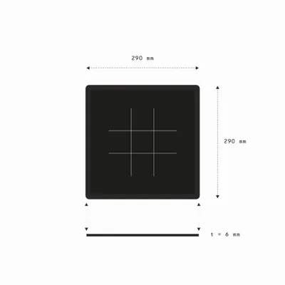 Cadeaux - Plateau de jeu Tic Tac Toe - Bois d'amarante et d'ovangkol - SHALL WE PLAY A GAME?