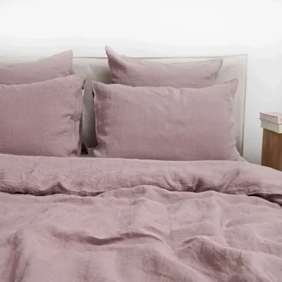 Linge de lit - Ensemble de housse de couette en lin Ashes of Roses - LINEN TALES