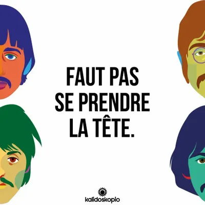 Mugs - Geo Beatles Mug in French - KALIDOSKOPIO