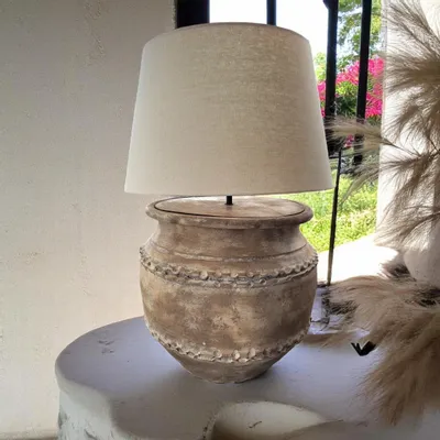 Table lamps - Gaze no.737 - Terracotta table lamp - ARTISAN BY MF