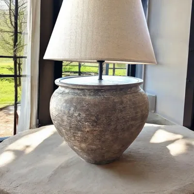 Table lamps - Sol de Serra - Ceramic table lamp - rustic lighting - ARTISAN BY MF