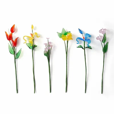 Décorations florales - ARTIFICIAL GLASS FLOWER - AMABRO