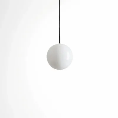 Ceiling lights - BULB - Small Sphere Ceiling Lamp in Glass with Customizable Cable - MOR