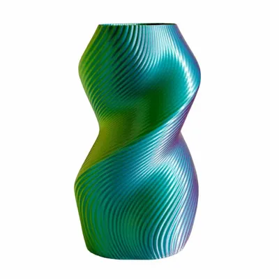Aménagements pour bureau - Vase « Siluet » | Multicolore | Tropical | Rose, citron vert et turquo - AUURA