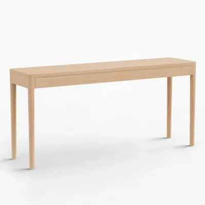 Office furniture and storage - FRONT – Minimalist Sideboard in Ash Wood 160x40 - MOR