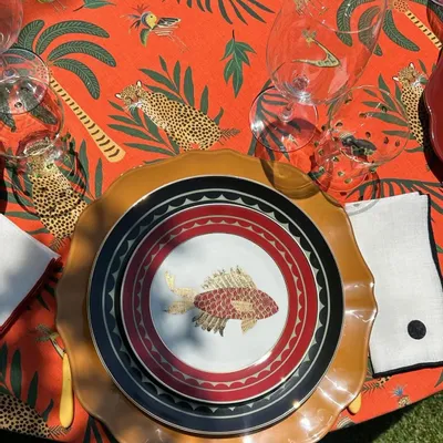 Linge de table textile - Linen printed tablecloth - OUR LINEN