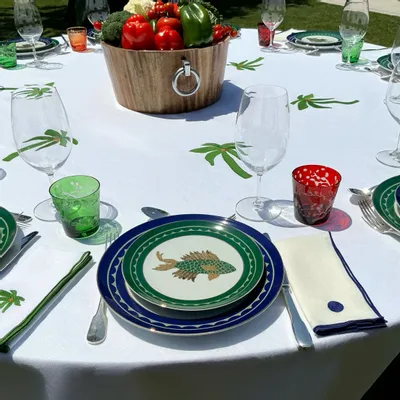 Formal plates - Assiettes Piscis en porcelaine - OUR LINEN