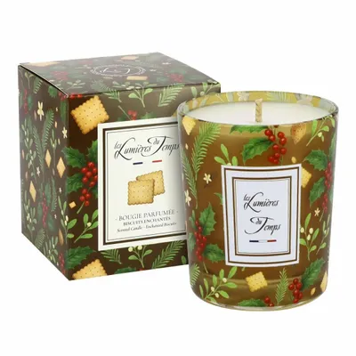 Bougies - Bougie Lumières d'Hiver 180 g Biscuits Enchantés - LES LUMIERES DU TEMPS