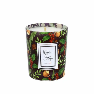Bougies - Bougie Lumières d'Hiver 180 g Chocolat Chaud - LES LUMIERES DU TEMPS