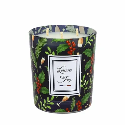 Bougies - Bougie Lumières d'Hiver 350 g Champagne Rosé - LES LUMIERES DU TEMPS