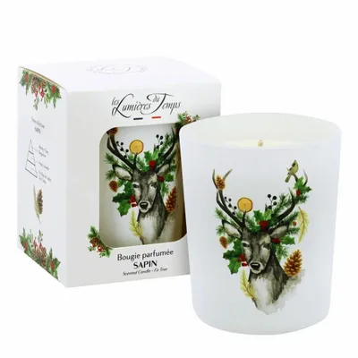 Bougies - Bougie Traditions Enchantées 180 g Sapin - LES LUMIERES DU TEMPS