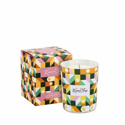 Candles - Chromatik Candle 90 g Champagne Rosé - LES LUMIERES DU TEMPS