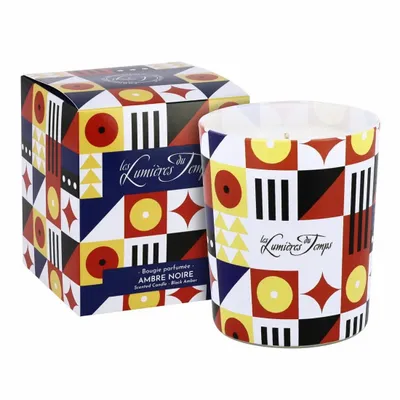 Bougies - Bougie Chromatik 180 g Ambre Noire - LES LUMIERES DU TEMPS