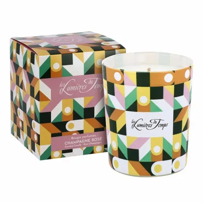 Bougies - Bougie Chromatik 180 g Champagne Rosé - LES LUMIERES DU TEMPS