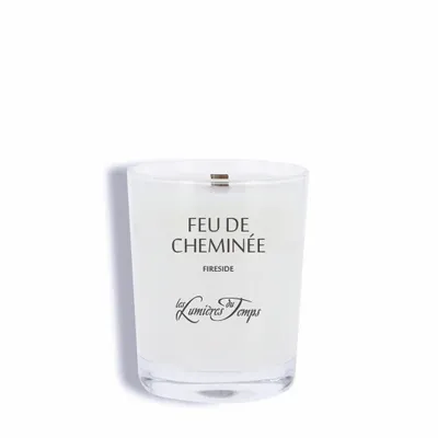 Bougies - Bougie Végétale 180 g Mèche en Bois Feu de Cheminée - LES LUMIERES DU TEMPS