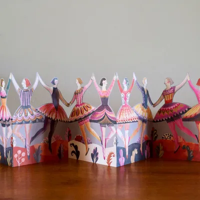 Carterie - Carte Concertina pour danseurs par Sarah Young - ART ANGELS PUBLISHING