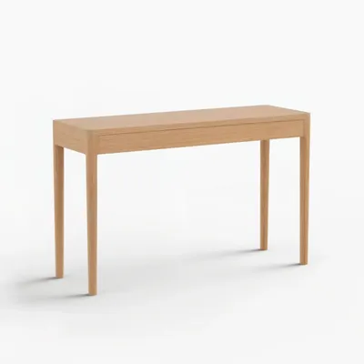 Office furniture and storage - FRONT – Minimalist Sideboard in Oak  Wood 120x40 - MOR