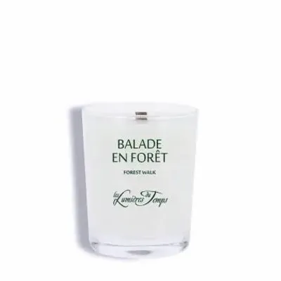 Candles - 180g Vegetable Candle Wooden Wick Walk in the Forest - LES LUMIERES DU TEMPS