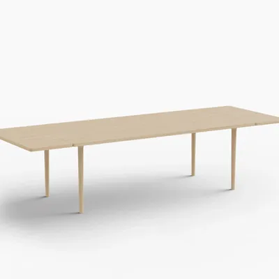 Tables Salle à Manger - CAST — Table de salle à manger extensible minimaliste en bois de frêne - MOR