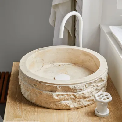 Lavabos - Vasque en marbre naturel | CALI | 40x40x15 cm - MG VALENCIA