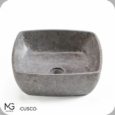 Lavabos - Vasque en marbre naturel | CUSCO GREY | 40x40x15 cm - MG VALENCIA