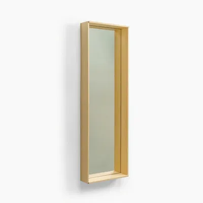 Mirrors - CAMPO – Minimalist Wall Mirror in Ash Wood, Large - MOR