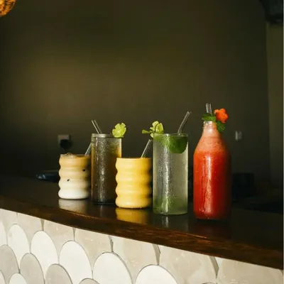 Crédence - Carreaux de Ciment - Gouttes de Pluie - ILOT COLOMBO