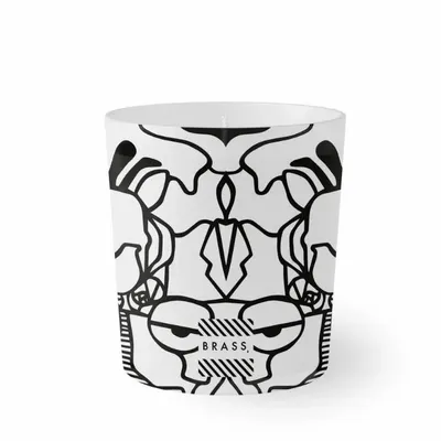 Candles - White Misu Large Scented Candle - Design by BRASS - ARTDECORIS