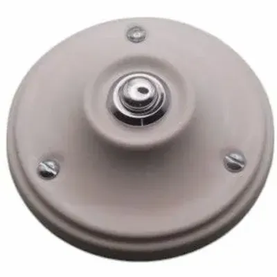 Doorbells - Sonnette porcelaine cloche blanche chromée - LA FÉE SONNETTE