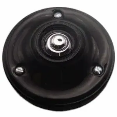 Doorbells - Porcelain bell black chrome bell - LA FÉE SONNETTE
