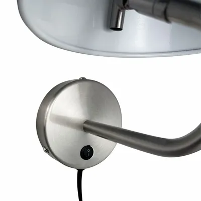 Wall lamps - OULU Wall light black - brushed steel - DYBERG LARSEN