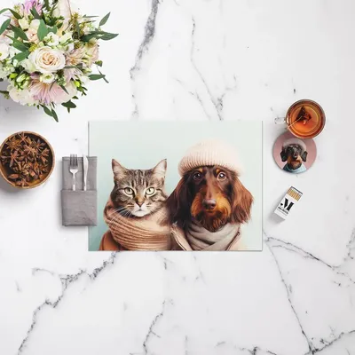 Placemats - Placemat Cat & Dog 2 - MA CHÉRIE MON AMOUR