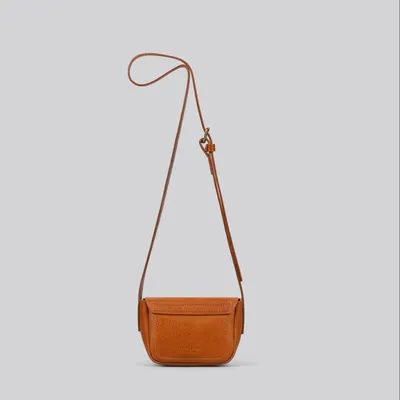 Bags and totes - Betty - Small Crossbody Bag in Grainy Tan Leather - MIMI BERRY