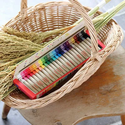 Children's arts and crafts - Kitpas Rice Bran Wax Art Crayons 24 Colors - KITPAS