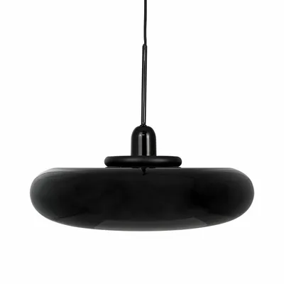 Suspensions - Pendentif Planet noir brillant avec suspension noire - DYBERG LARSEN