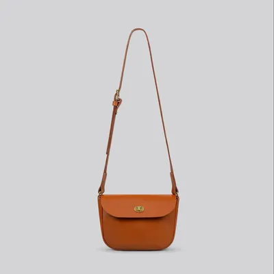 Bags and totes - Eve - Medium Sized Shoulder Bag in Grainy Tan Leather - MIMI BERRY