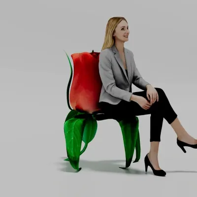 Design objects - ROSE-SHAPED ARMCHAIR 3D PRINTING - FLORALYS-MEUBLES