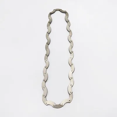 Leather goods - Quarter Circles Necklace - long - C.KARAKALPAKI