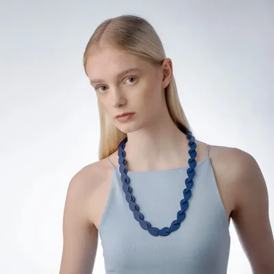 Leather goods - Drop Necklace - C.KARAKALPAKI