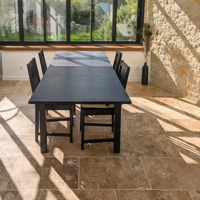 Indoor floor coverings - Travertine first choice Mix — 61 × 40.6 × 1.2 cm - LIGERIO