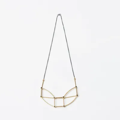 Jewelry - Architectural Necklace - Silver chain - C.KARAKALPAKI