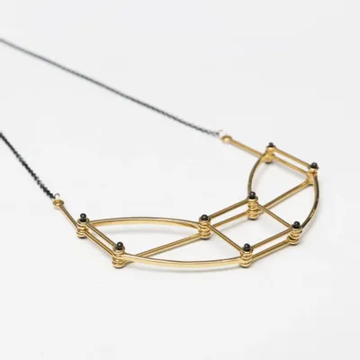 Bijoux - Collier architectural - Chaîne en acier inoxydable - C.KARAKALPAKI