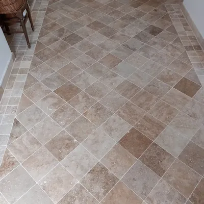 Indoor floor coverings - Travertine tiling first choice mix (Sold per m²) - LIGERIO