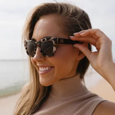 Lunettes - COLLIDE SANDSTONE - Bio Acetate Tortoise Frame l Khaki Polarised Lens - SOEK SUSTAINABLE WOOD & PLANT BASED EYEWEAR