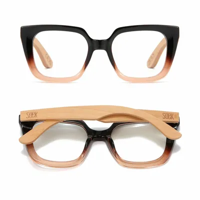 Lunettes - SOLUNA OMBRE l Reader l Blue Light Magnifying - SOEK SUSTAINABLE WOOD & PLANT BASED EYEWEAR