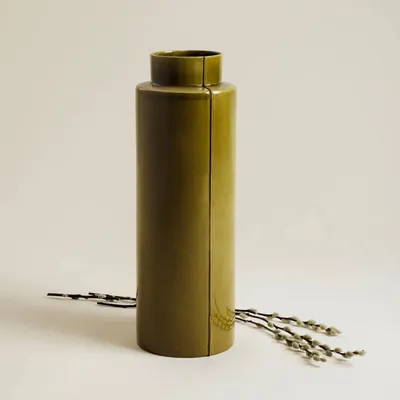 Vases - Vase Origine Grand modèle Transparent Olive - CHAROLLES