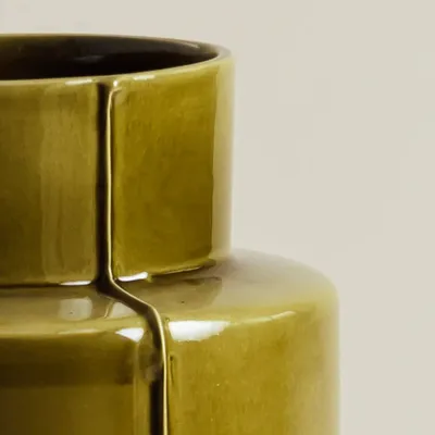 Vases - Vase Origine Grand modèle Transparent Olive - CHAROLLES