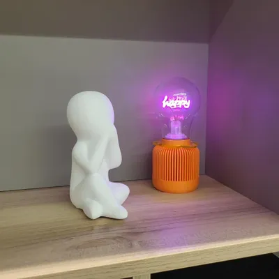 Lampes à poser - Embase Flowers design et moderne en 3D pour petit ampoule - CRÉA-TH