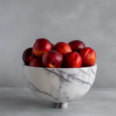 Platter and bowls - LILAC MARBLE FRUIT BOWL - KIWANO CONCEPT